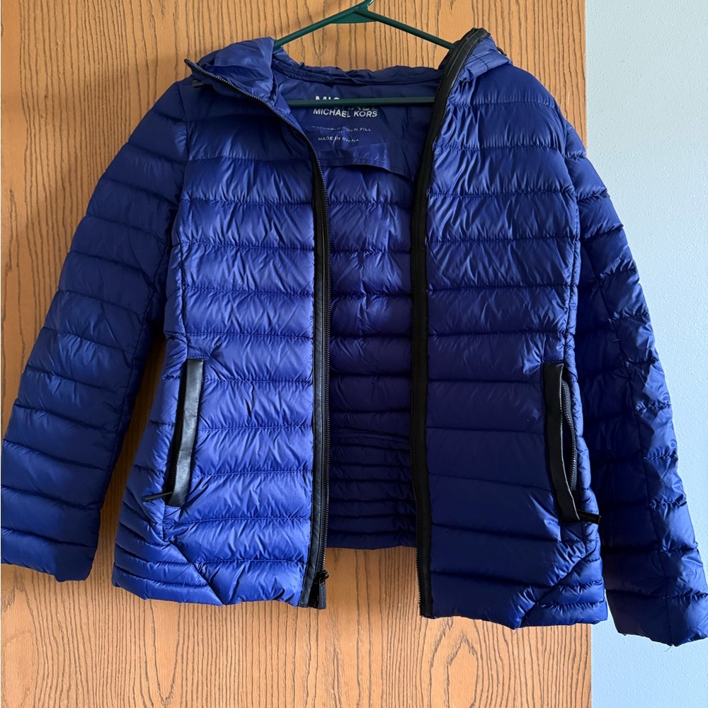 Michael Kors Royal Blue Packable Jacket